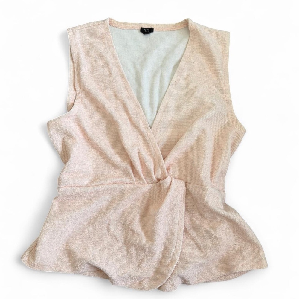 J. CREW Boulce V-neck blouse in Pink